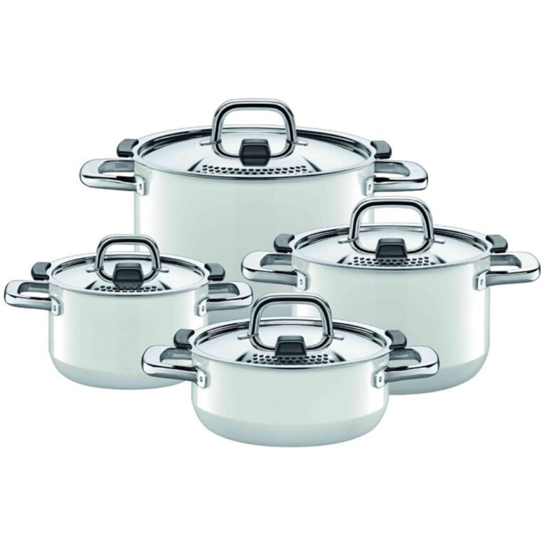 Batería de cocina blanco 4 Pzs ''nature'' colours silit