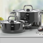 Batería de cocina negra 4 pzs ”nature” colours silit