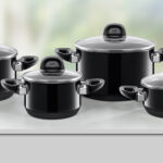 Batería de cocina negra 4 pzs ”modesto” silit