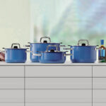 Batería de cocina azul 4 pzs ”nature” silit