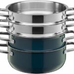 Batería de cocina compact petrol apilable de 4 piezas silit