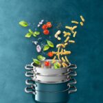 Batería de cocina compact petrol apilable de 4 piezas silit