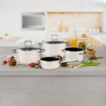 Batería de cocina de 4 piezas, Color Macadamia, ”Elegance Line”, Silit