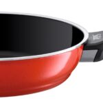 Sartén alto profesional con mango rojo 24 cm silit