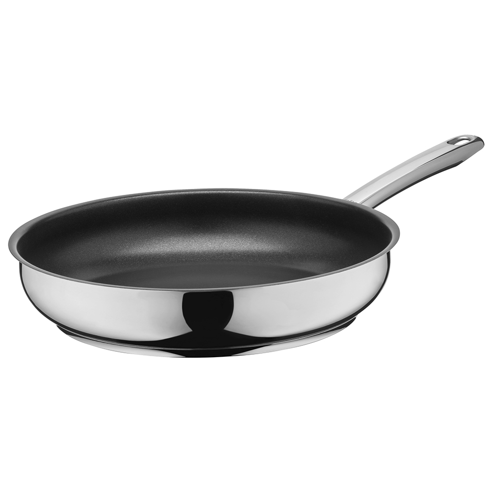 Sartén de acero inoxidable con mango y antiadherente 28 cm ”calabria” silit