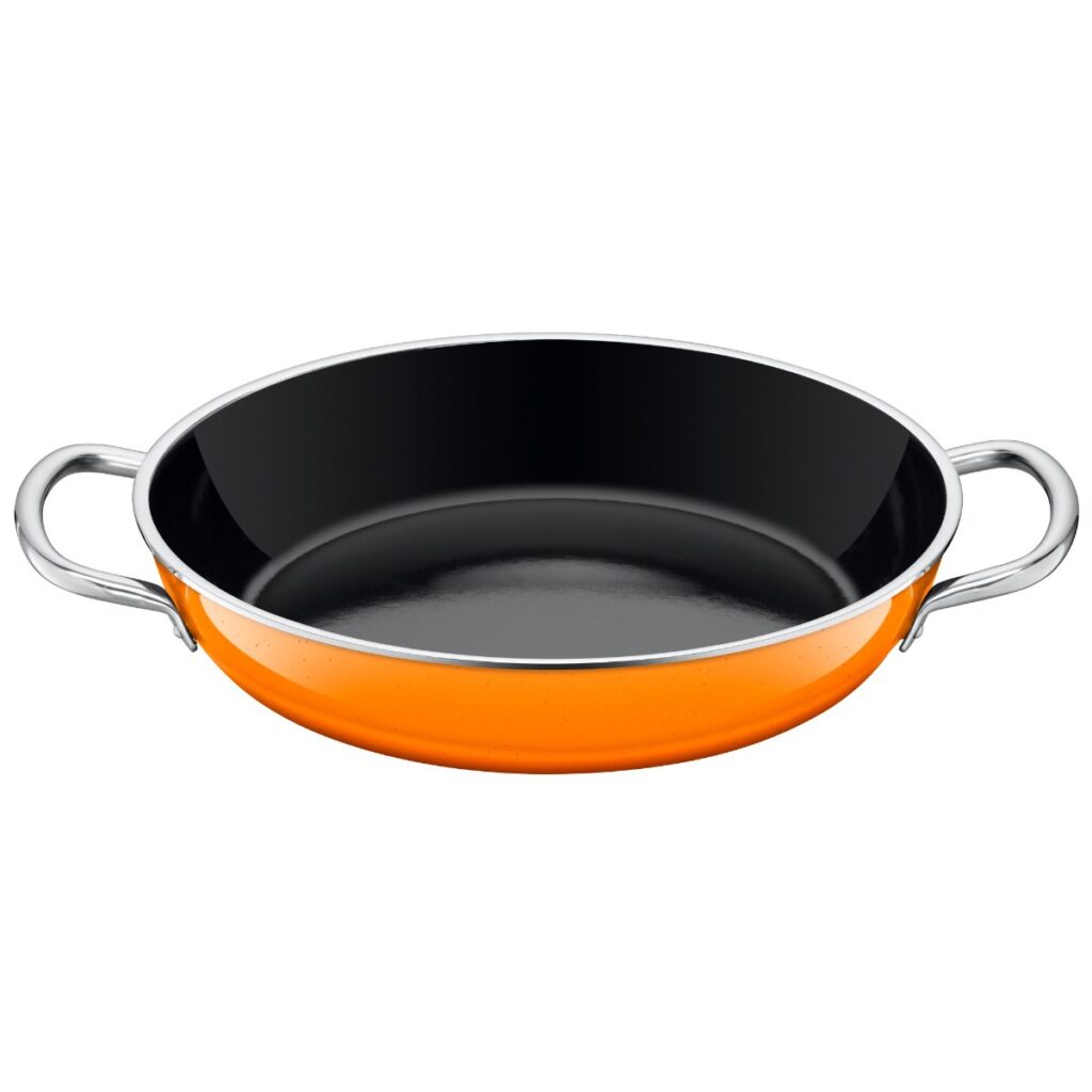 Paellera sartén con 2 asas naranja d28 cm passion orange, SILIT