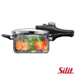 Olla de Presión 6.5 l ”sicomatic econtrol” energy red silit