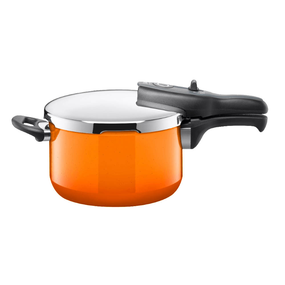 Olla de Presión Naranja 4,5 l ”sicomatic t-plus” silit