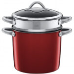 olla para pasta con tapa e inserto vino 24 cm ”vitaliano colours” silit