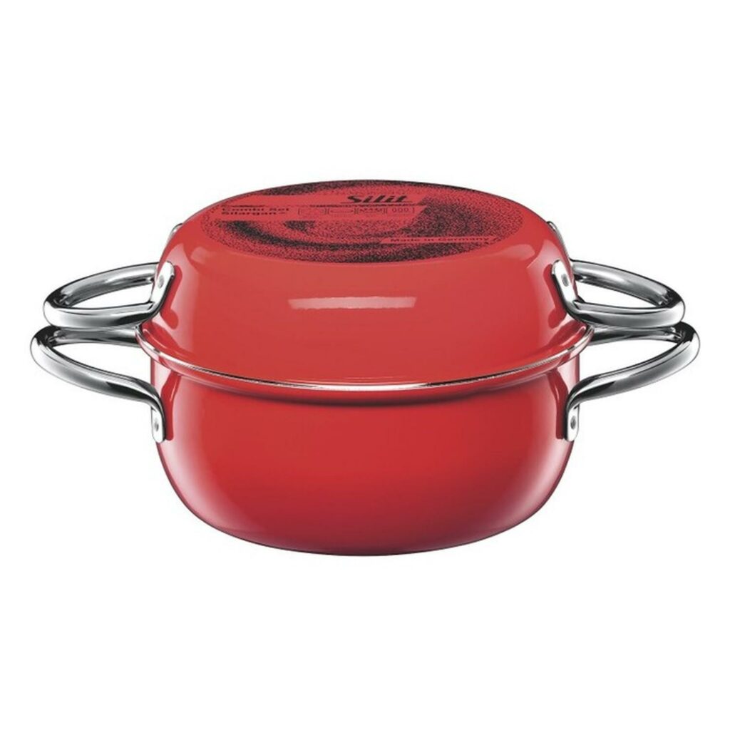 Juego de de 2 cacerolas rojas combi set, SILIT