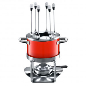 Juego para fondue 10 pzs rojo 16 cm ”silargan” silit