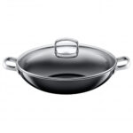 Wok con tapa de cristal negro 36 cm ”silargan” silit