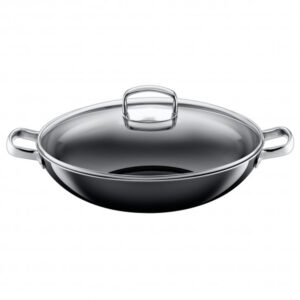 Wok con tapa de cristal negro 36 cm ''silargan'' silit