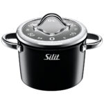 Reloj para cocina negro ”vitaliano” silit