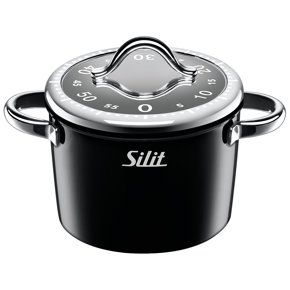 Reloj para cocina negro ”vitaliano” silit