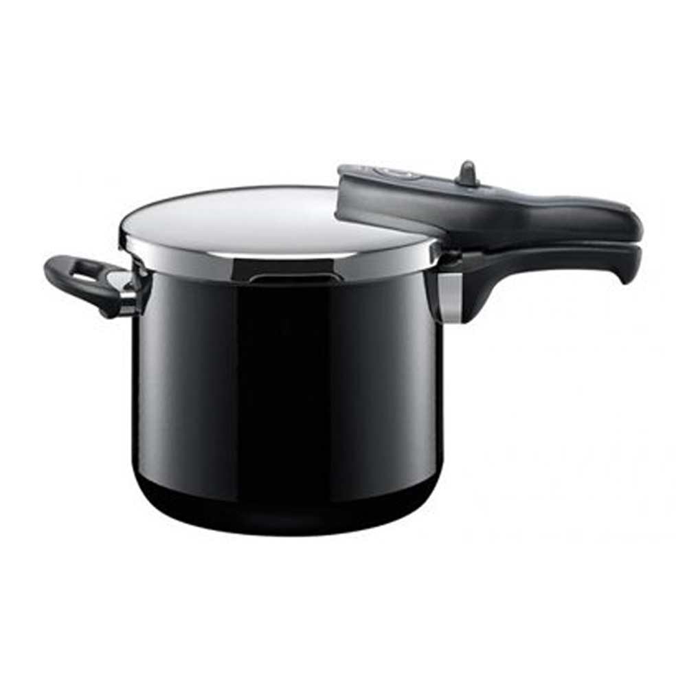 Olla de presión negra sin inserto 6,5 l ”Sicomatic t-plus” silit