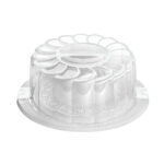 porta pastel con plato base decorado blanco snips