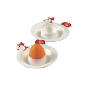 juego de porta huevo con plato y salero snips