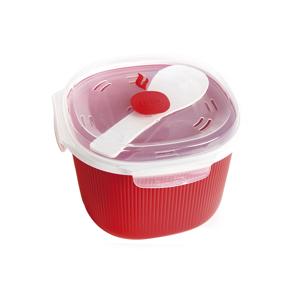 recipiente para cocer arroz, granos rojo 2.7 l tempozero snips