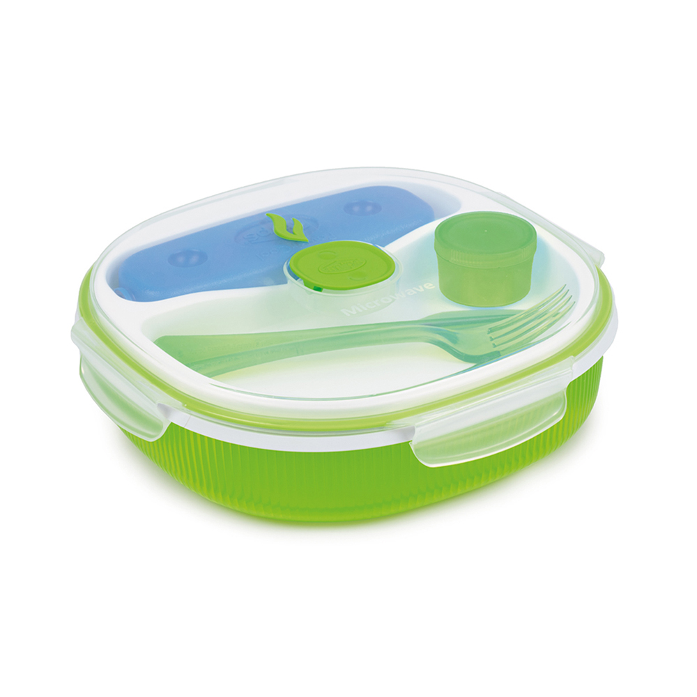 contenedor de comida con enfriador verde 2 l energy snips