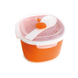 recipiente para cocer arroz, granos naranja 2.7 l tempozero snips