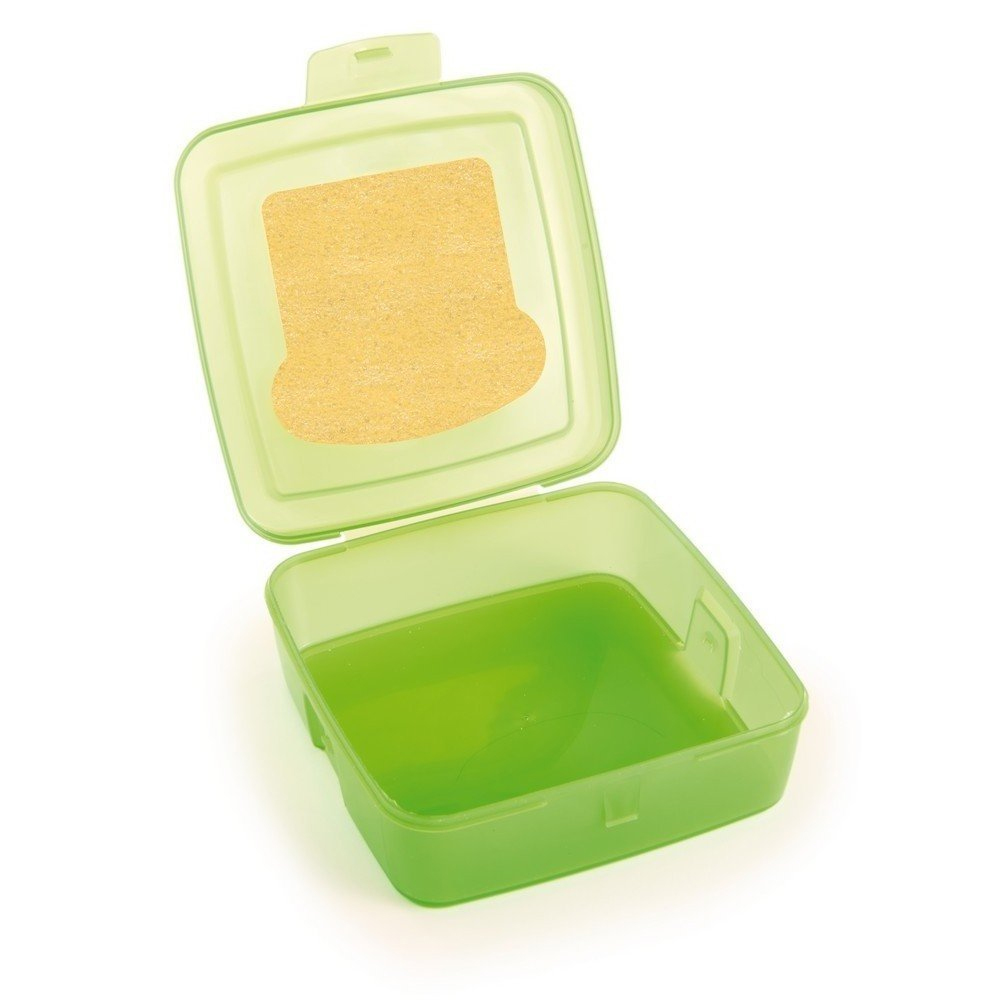 lonchera sandwich verde 0.5 l 14,5×14,5×5.5 cm snips