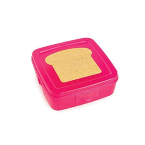 lonchera sandwich rosa 0.5 l 14,5x14,5x5.5 cm snips