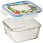 contenedor cuadrado 1.40 l de vidrio snips