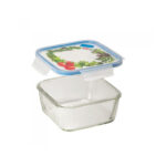 contenedor cuadrado 0.80 l de vidrio snips