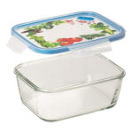 contenedor rectangular 0.80 l vidrio snips