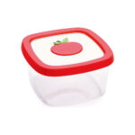 contenedor hermético para almacenar comida tomate 1 l 15x15x8.5 cm snips
