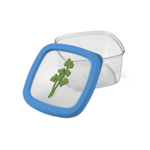 contenedor hermético para hierbas azul snips
