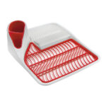 escurre platos rojo 42x33x11.5 cm snips