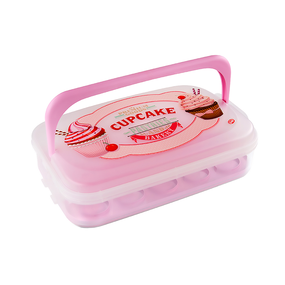 porta cupcakes tartas rosa snips