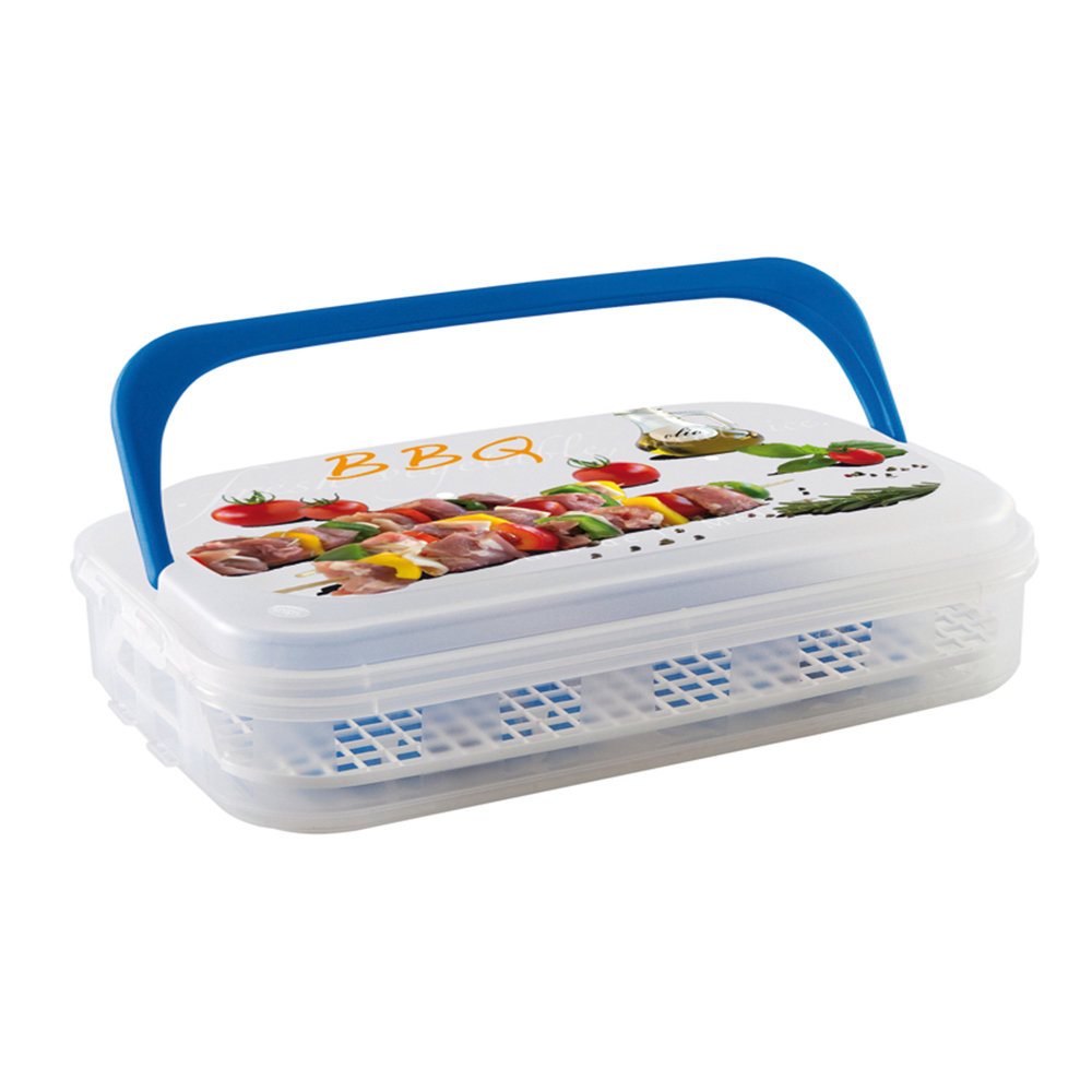 contenedor con enfriadores asa e inserto azules maxi ice snips