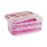 porta cupcakes de 2 niveles rosa ”vintage” snips