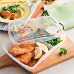 juego de 3 contenedores con division 23x17x10 cm vintage snips