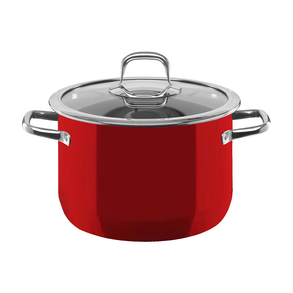 Cacerola alta de 18 cm ”fusiontec compact” rojo