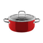 Cacerola baja de 24 cm ”fusiontec compact” rojo