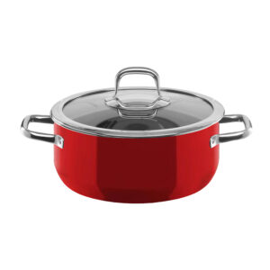 Cacerola baja de 24 cm ”fusiontec compact” rojo
