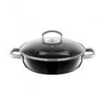 Sartén para guisar 2 asas negro 28 cm ”fusiontec” wmf