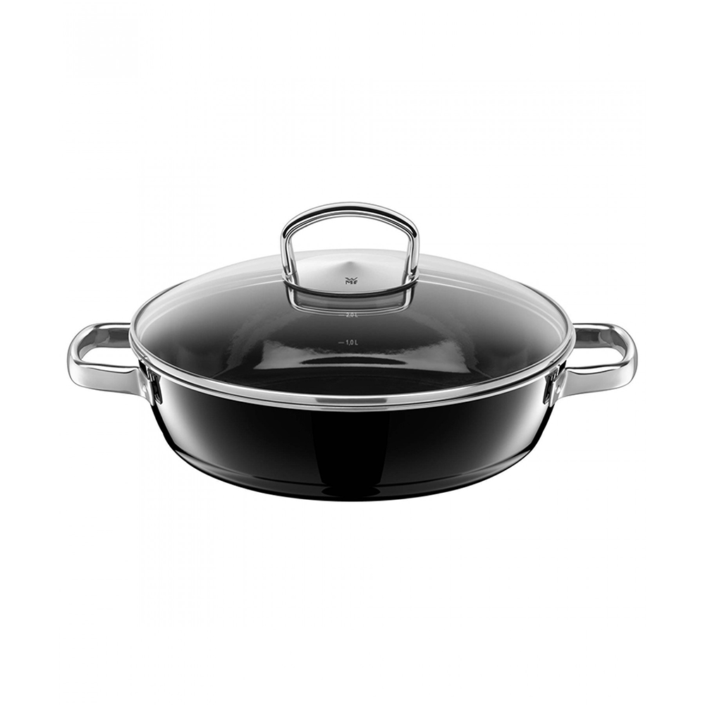 Sartén para guisar 2 asas negro 28 cm ”fusiontec” wmf