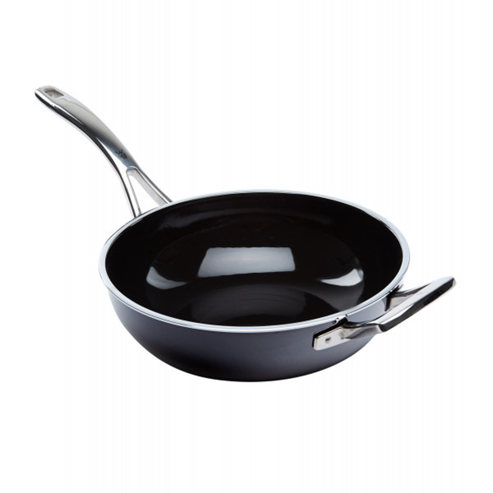 Sartén wok negro 28 cm ”fusiontec” wmf