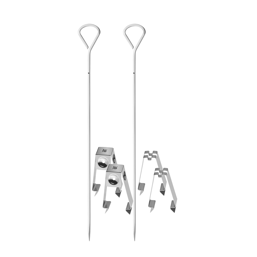 Juego alambres para brocheta con clips 2 pzs 46 cm wmf