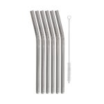 Set 6 popotes vidrio + 1 cepillo 230 mm wmf