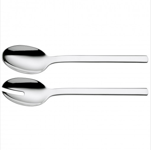 juego de cubiertos para ensalada ”dune”, cromargan, brillante wmf