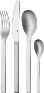 Juego de cubiertos ”LINUM” de 24 piezas, para 6 personas, Cromargan, mate, WMF