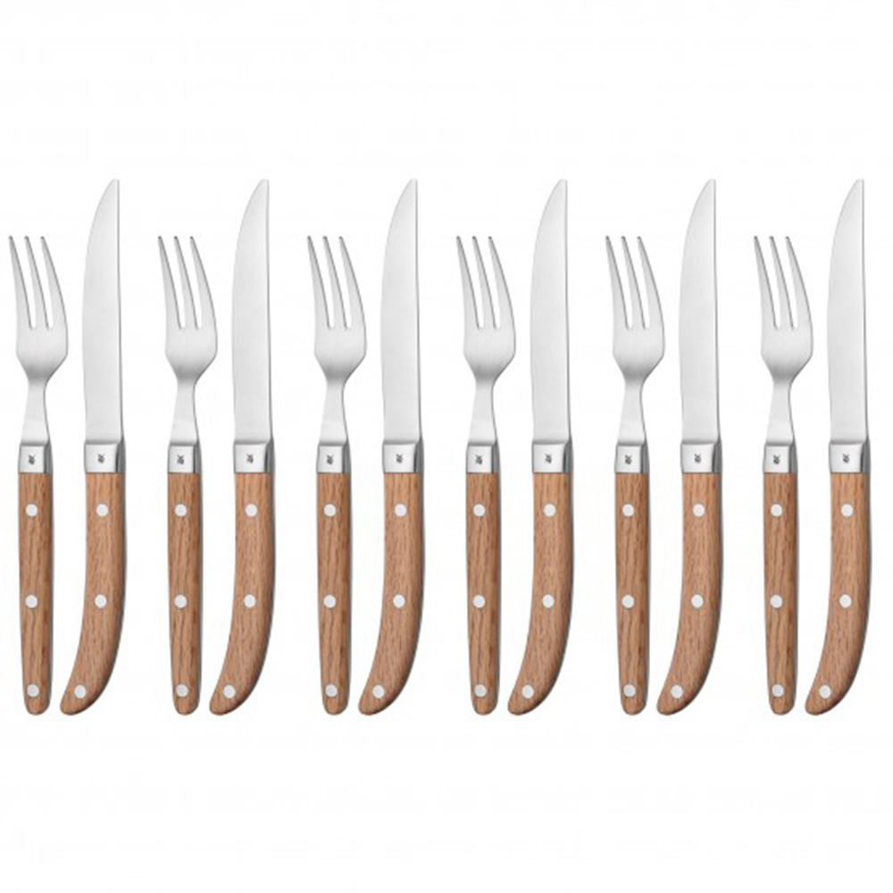 juego de 6 cuchillos para carnes steak ranch wmf