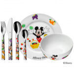 Juego de servicio para comida 6 Pzs Mickey mouse wmf