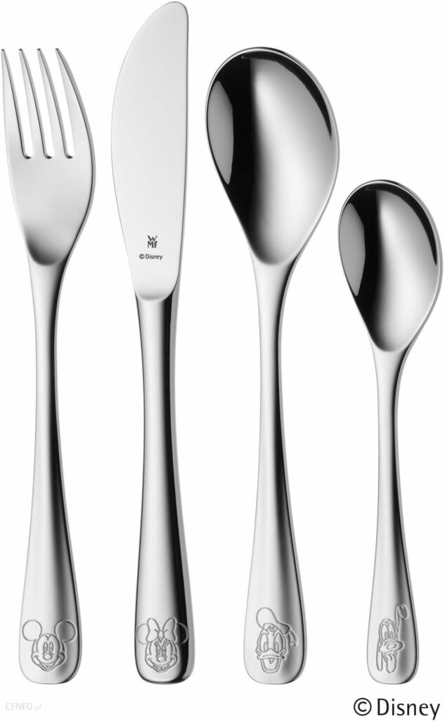 Juego de cubiertos para niños, 4 piezas, ”Mickey Mouse”